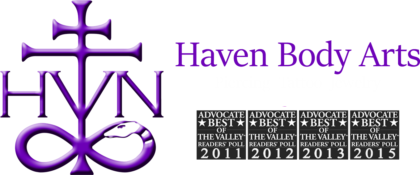 Haven Body Arts Piercing & Tattoo - Haven Body Arts (1500x593), Png Download