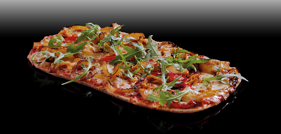 Pulled Chicken - Flat Bread Pizza Hut (960x460), Png Download