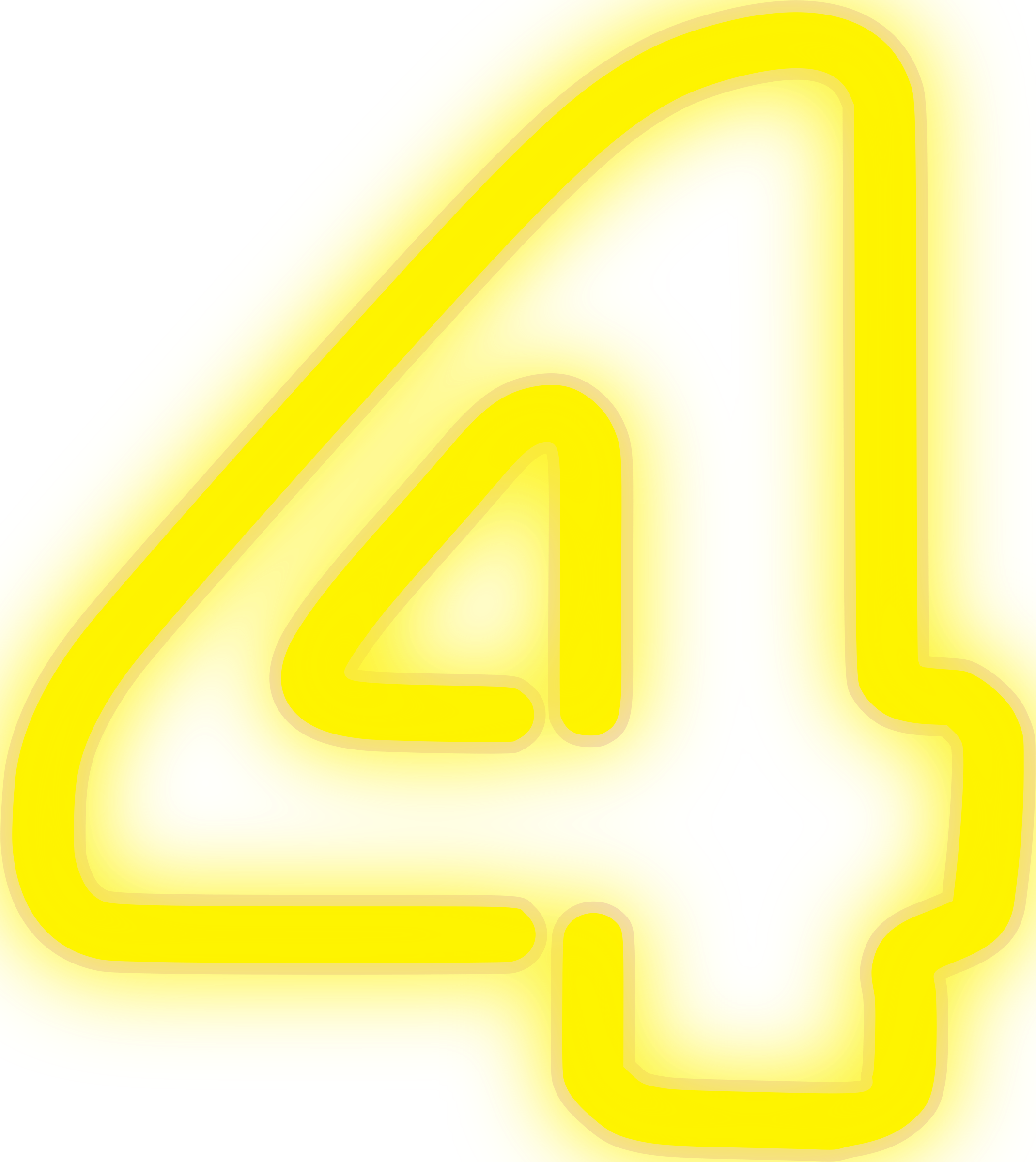 Big Image - Numeros De Neon Png (2139x2400), Png Download