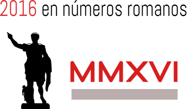 2016 Numeros Romanos - Numeros Romanos 2016 (607x356), Png Download