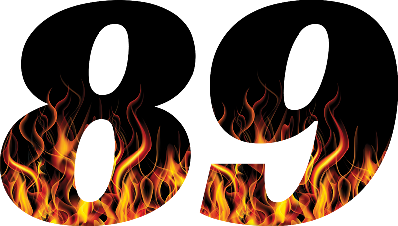 Vinilos Números Para Moto Fuego - Flame (800x455), Png Download
