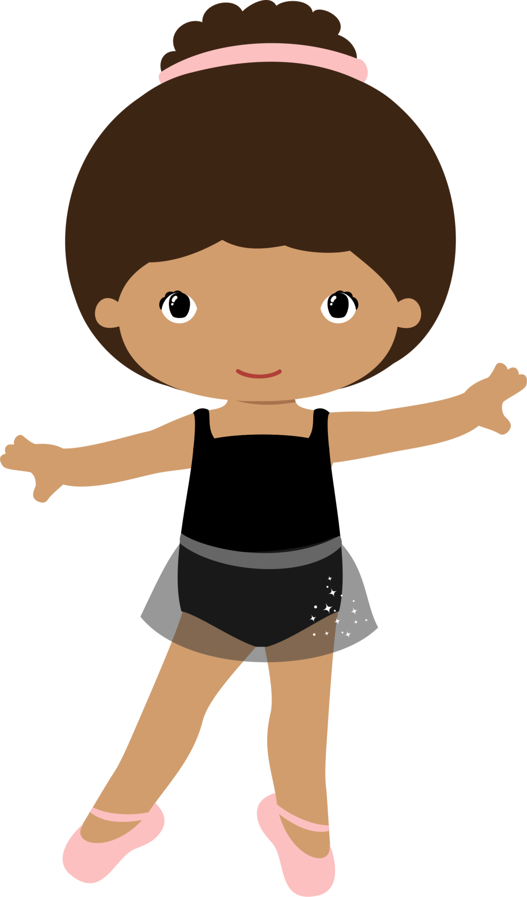 Tutu Bailarina, Ballerina Tutu, Clipart, Ballet Dance, - Desenho Bailarina Negra Png (1080x1838), Png Download