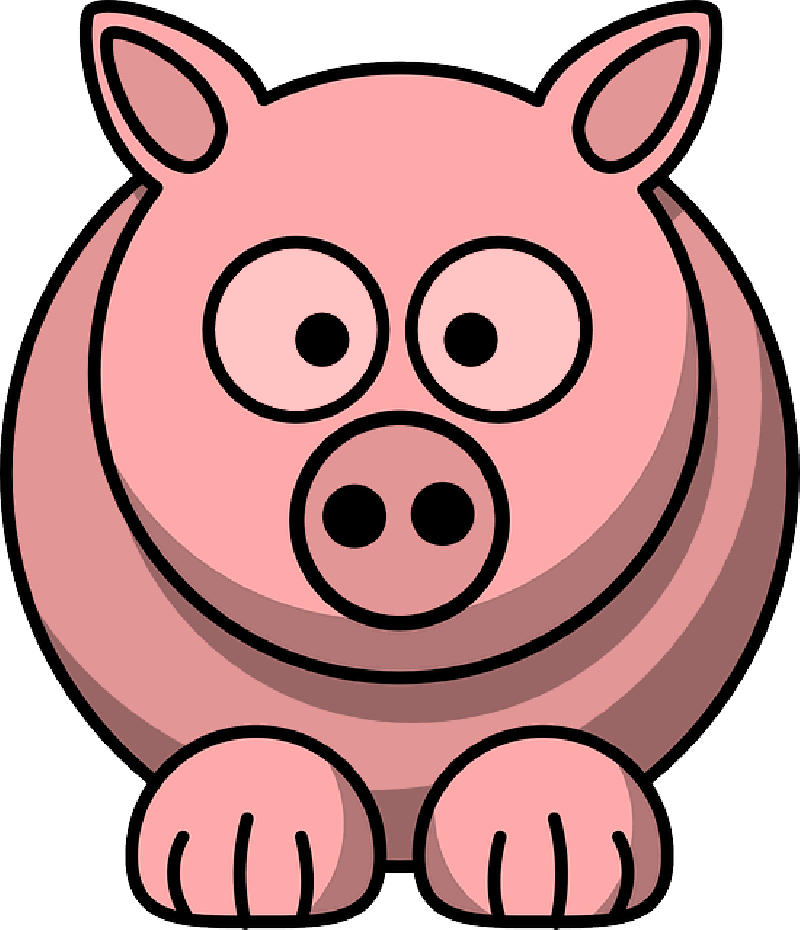 Mb Image/png - Custom Pink Pig Cartoon Mousepad (800x930), Png Download