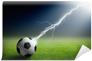 Soccer Ball, Lightning, Spotlight Wall Mural • Pixers® - Football (400x400), Png Download