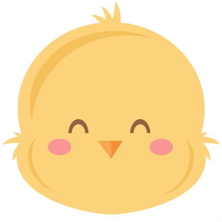 Chick Face Basket Svg Scrapbook Cut File Cute Clipart - Chick Face (432x432), Png Download