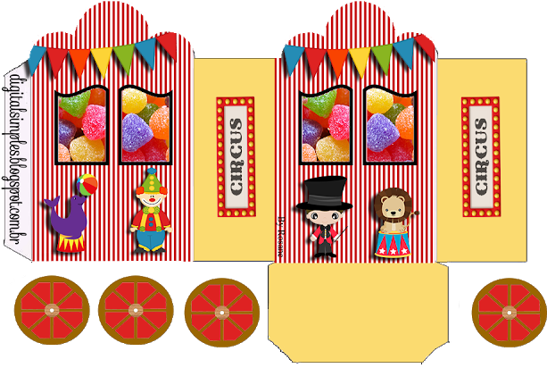 Princess Carriage Shaped Free Printable Boxes - Cajas De Circo Para Imprimir (640x443), Png Download