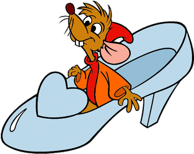 Cinderella Mice Clipart - Cinderella's Glass Slipper Clip Art (399x316), Png Download