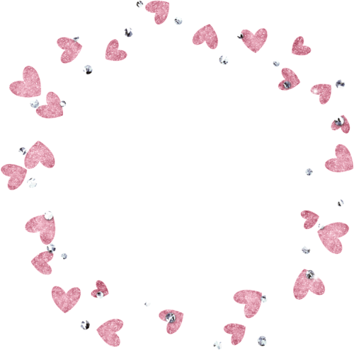 Stickers Png Corazon Marco Rosa - Molduras Redondas Para Photoscape (500x498), Png Download