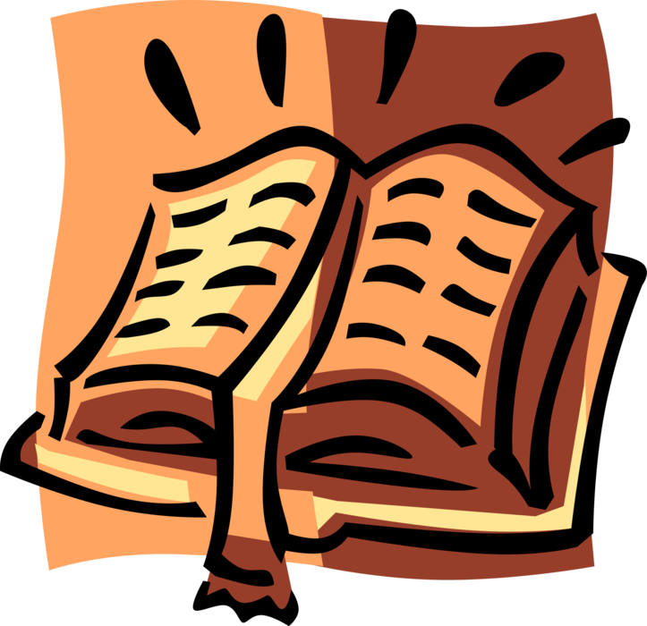 Vector Illustration Of Holy Bible Book Product Of Divine - Illustration (723x700), Png Download