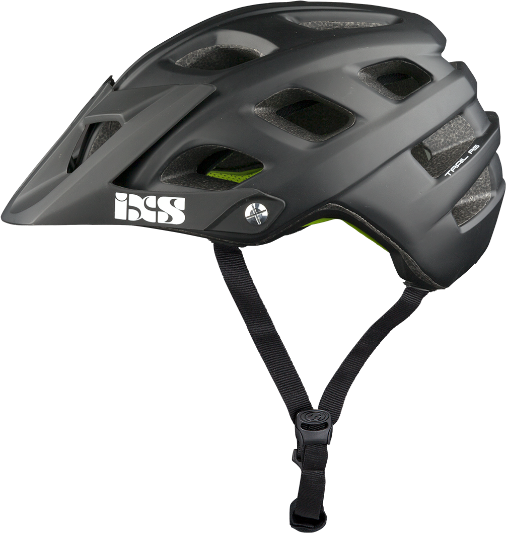Bike Helmet Png Zone - Ixs Enduro-mtb Helmet Trail Rs Black (1080x1080), Png Download