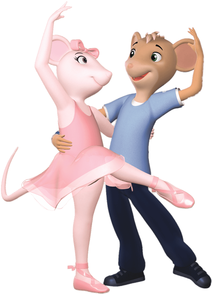 Angelina And Marco Dancing - Angelina Ballerina Y Marco (697x960), Png Download