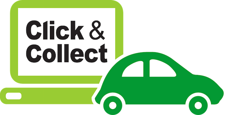 Click And Collect Png (750x379), Png Download