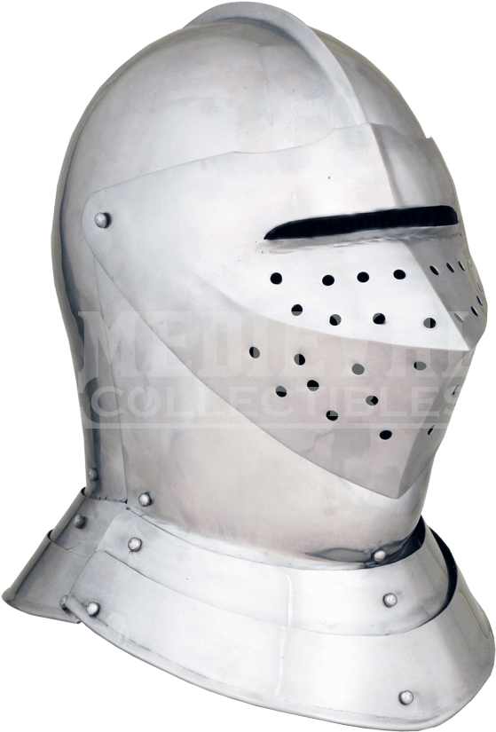 English Knights Jousting Close Helm - English Medieval Helmet (850x850), Png Download