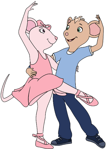 Angelina Angelina, Marco Dancing - Angelina Ballerina Dance Clipart (406x571), Png Download