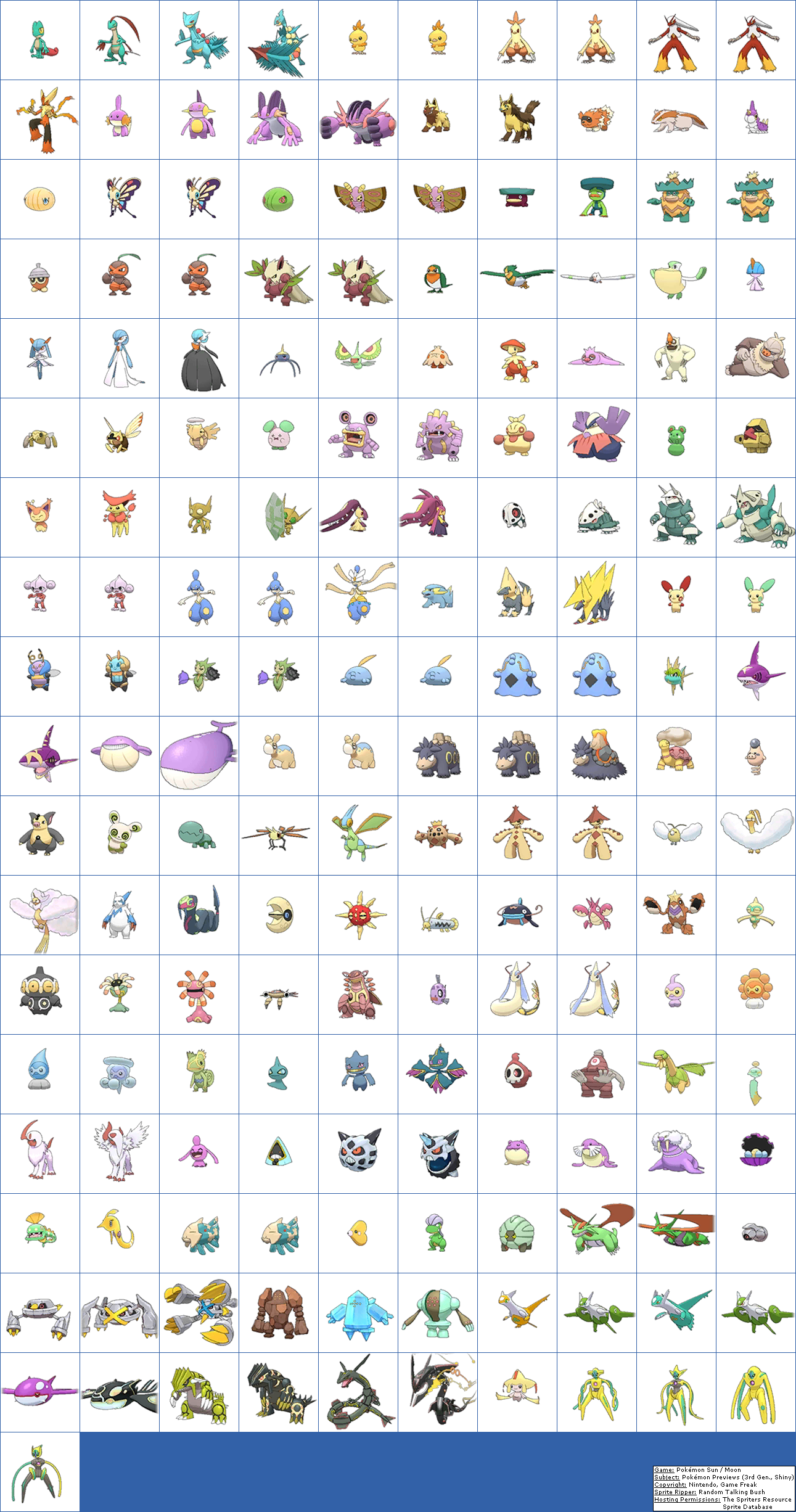 Click For Full Sized Image Pokémon Previews - Pokemon Mini Sprites Alola Dex (1291x2452), Png Download