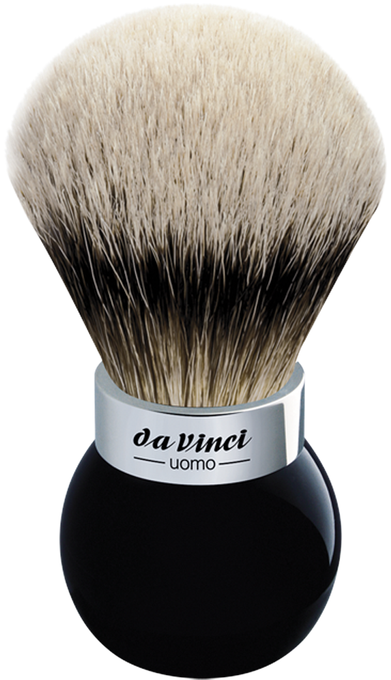 Kosmetikpinsel Uomo - Da Vinci Uomo Shaving Brush 290s With Perspex Holder (554x1000), Png Download
