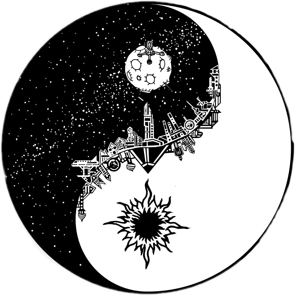 Tumblr Tumblrsticker Star Yinyang Moon Sun Sticker - Jhene Aiko New Balance (720x655), Png Download