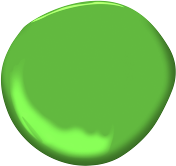Lucky Charm Green - Benjamin Moore Fresh Lime (360x360), Png Download