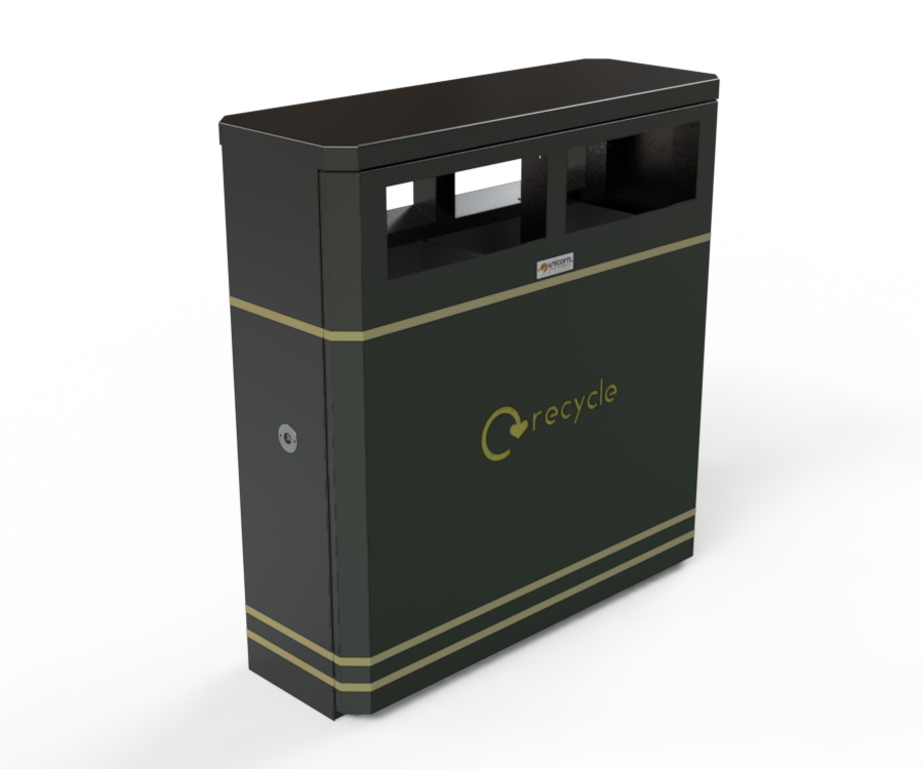 160lr Litter/recycling Bin - - Recycling Bin (922x769), Png Download