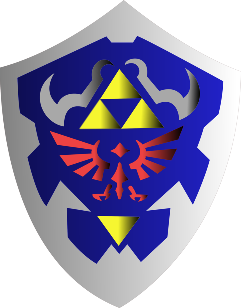 Free Library Hylian Shield By Fenrirconnell On Deviantart - The Legend Of Zelda (791x1009), Png Download