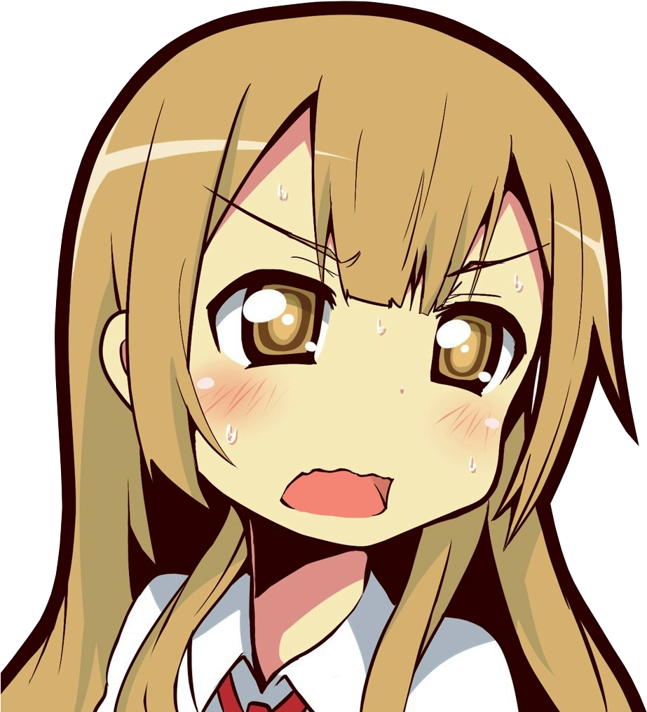 Hair Face Nose Facial Expression Human Hair Color Mammal - Anime Reaction Images Transparent (966x1024), Png Download