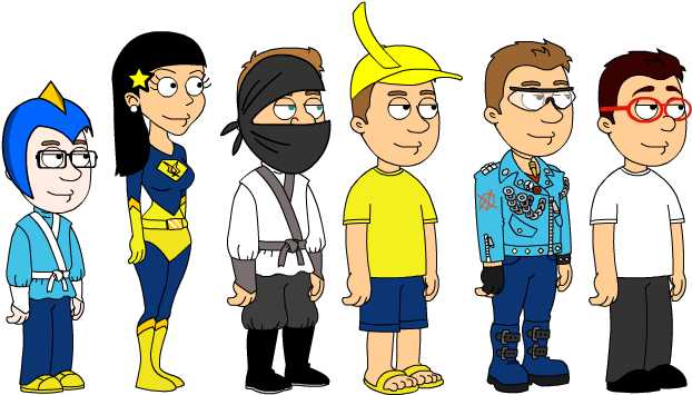 The D-vengers In Old Comedy World Forms - Vyond (632x360), Png Download