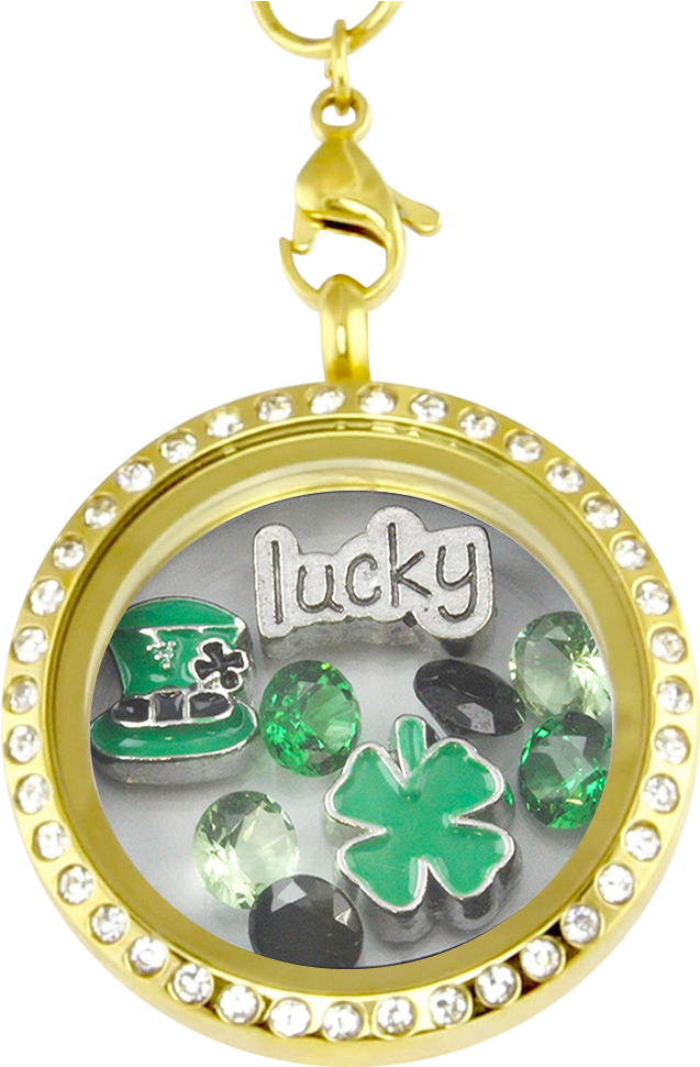 Patrick's Day Lucky Charm Necklace - Love My Marine Charm Necklace (1024x1024), Png Download