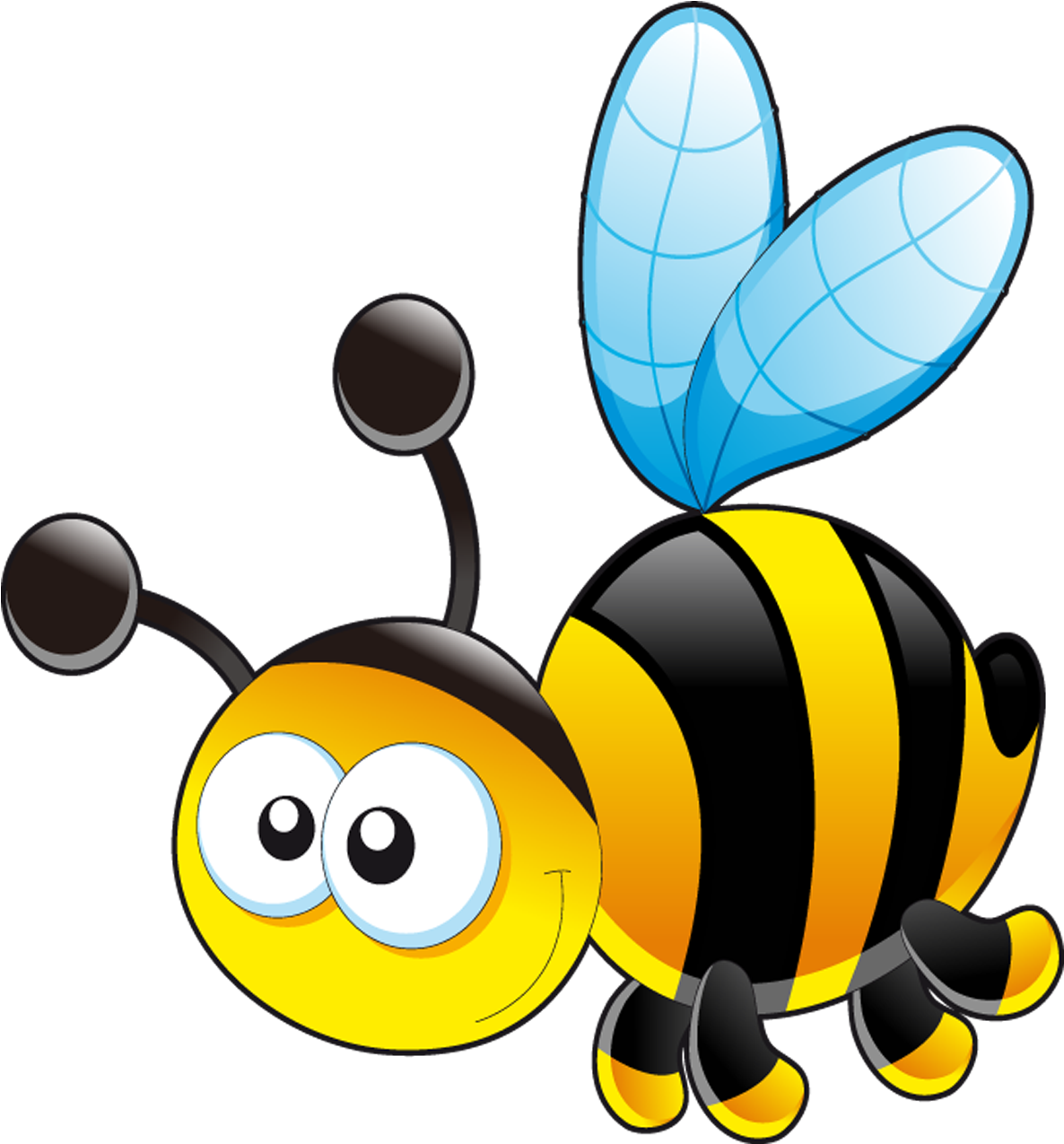 Bumblebee Honey Bee Icon - Cartoon Bee Pillow Case (1736x1640), Png Download