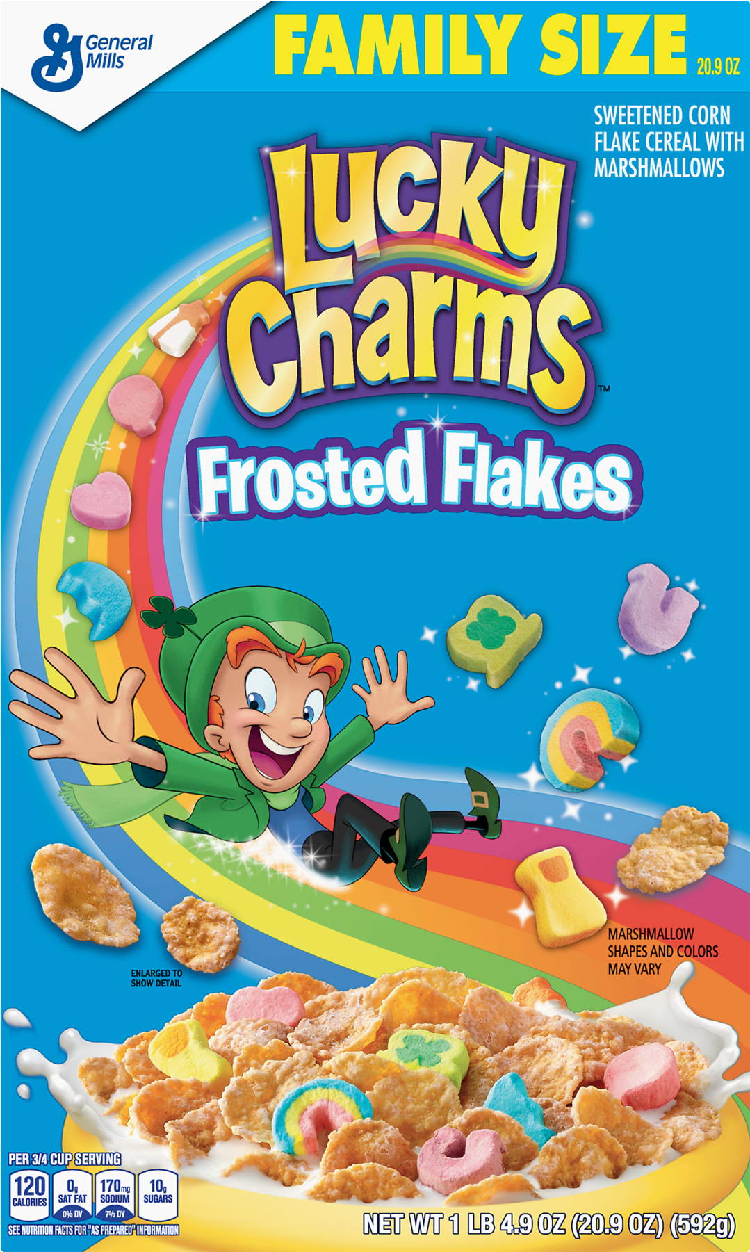 Lucky Charms Frosted Flakes, - Lucky Charms Frosted Flakes (1800x1800), Png Download