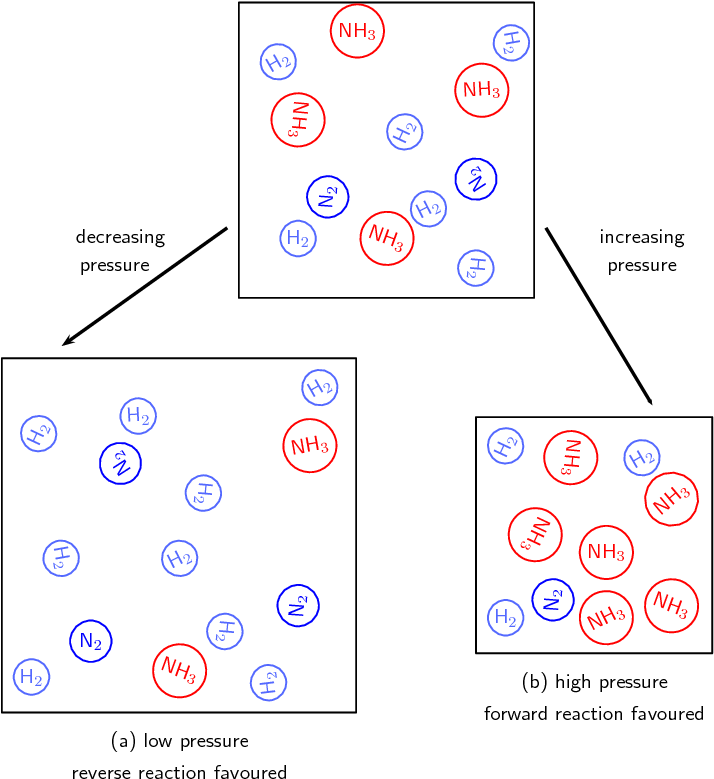 Effect Of Pressure On Equilibrium (754x813), Png Download