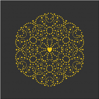 Png Love Mandala (600x315), Png Download