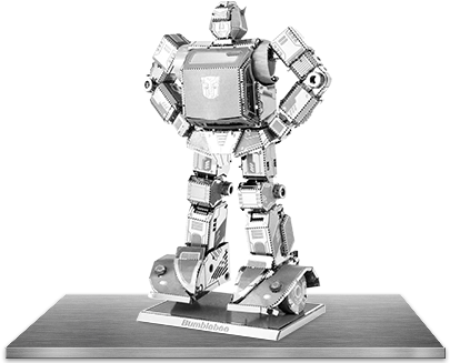 Picture Of Transformers - Transformers - Bumblebee Metal Earth Model Kit (411x326), Png Download
