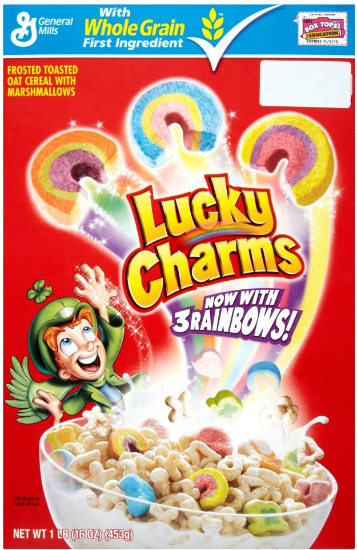 General Mills Lucky Charms 453g - Lucky Charms Cereal (800x800), Png Download