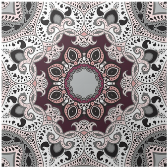 Atelie Valverdi Quadro Impressão Digital Mandala - (400x400), Png Download