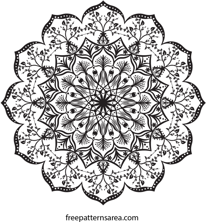 Use As A Adult Coloring Page For Mandala Painting - Free Online Colouring Games For Adults (800x800), Png Download