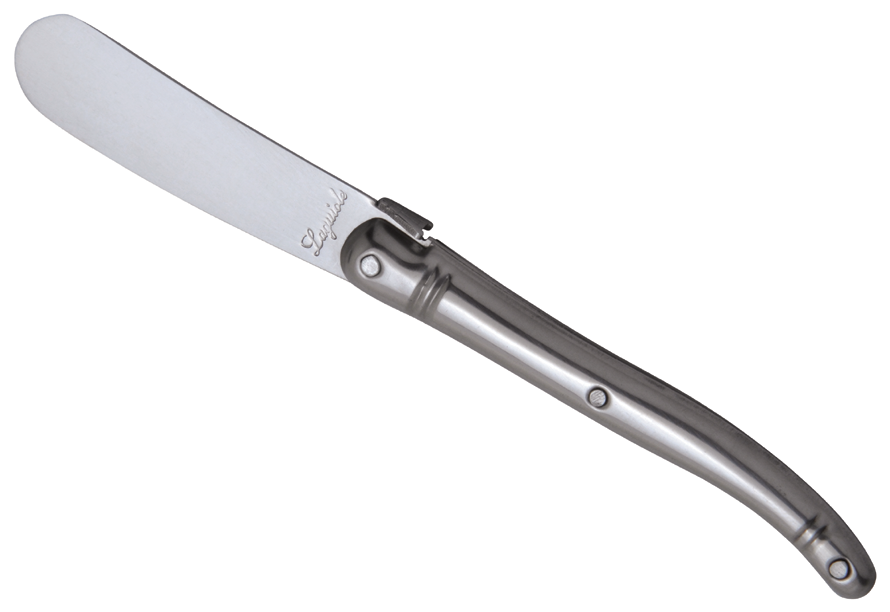 Laguiole Spreader Knife, Stainless Steel - Steel Handle Chef Knife (900x660), Png Download