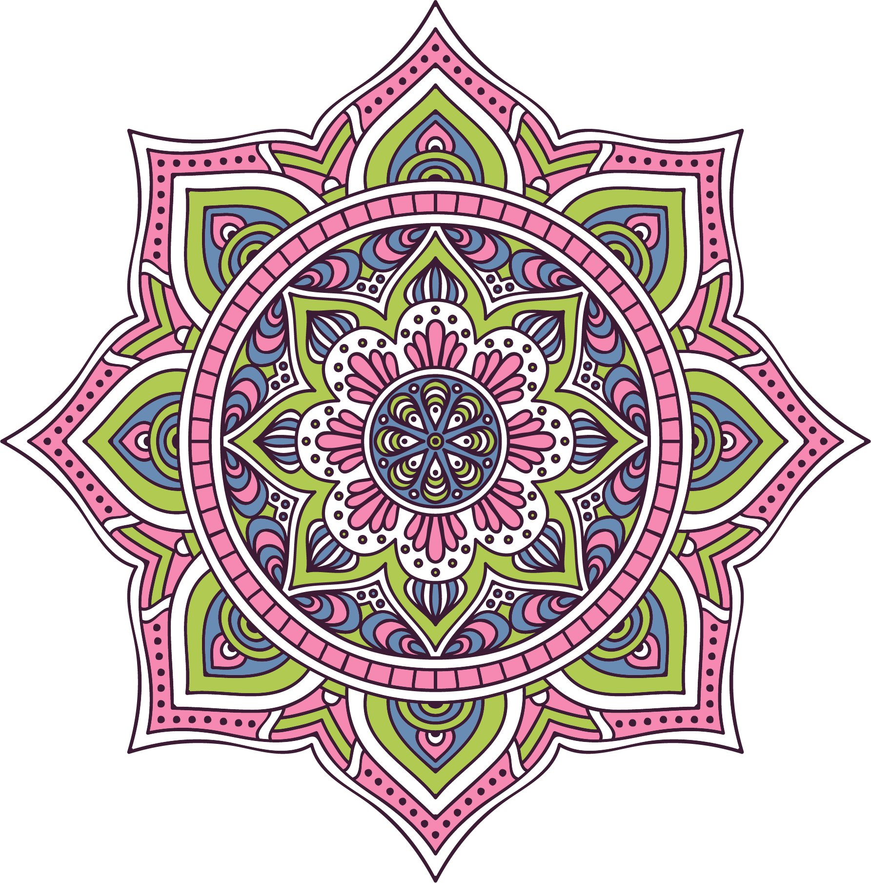Mandala Euclidean Vector Buddhism - Mandala Psd (1785x1809), Png Download