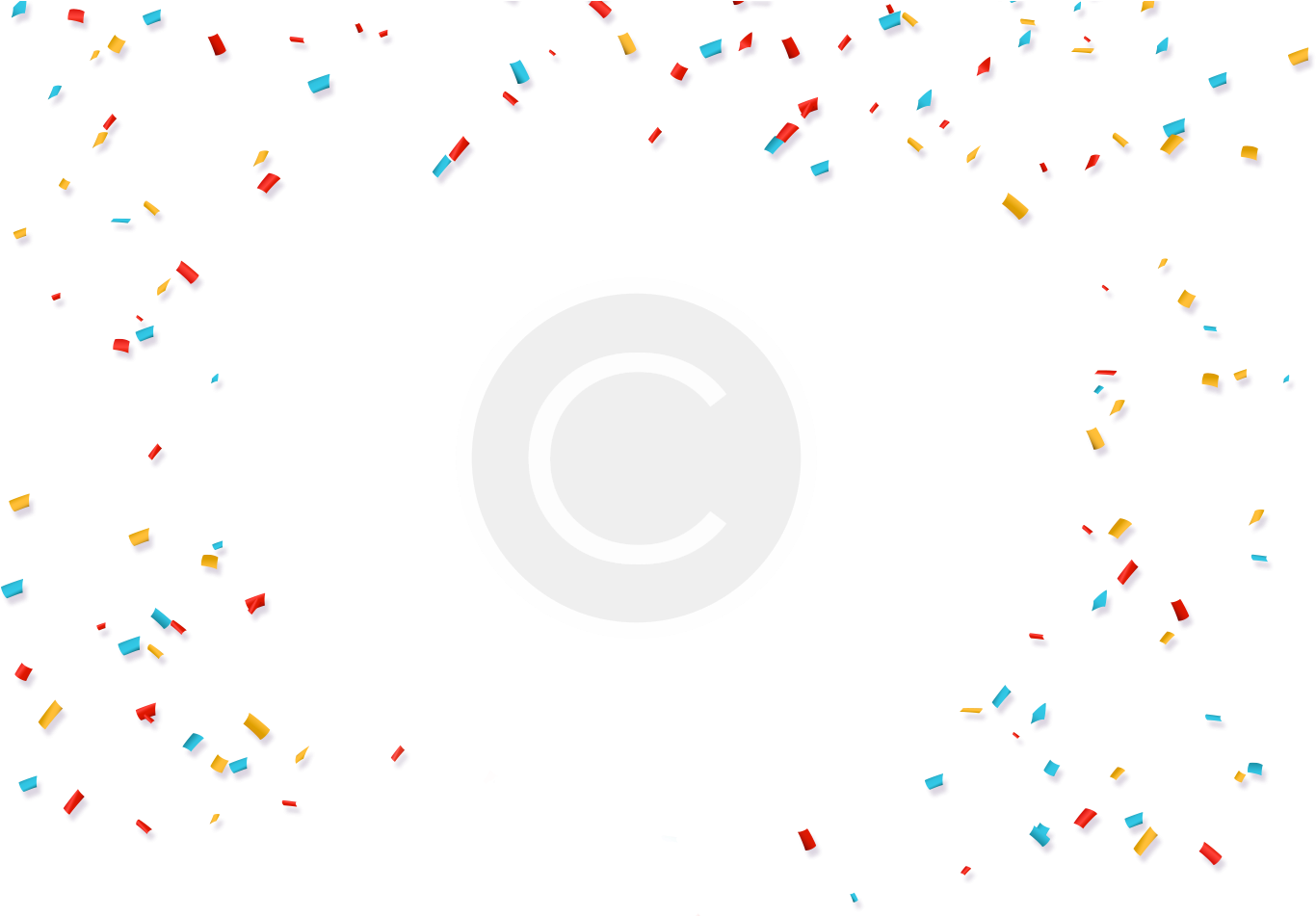 Confetti Background Png - Confites De Cumpleaños Png (1465x950), Png Download