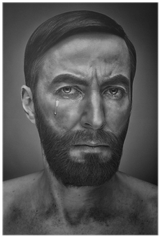 Portrait Of A Sad Man (400x400), Png Download