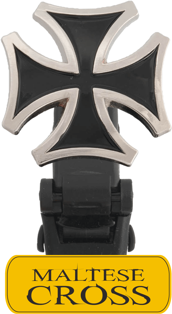 Maltese Cross Clip - Biker Boot Straps Butterfly Boot Strap Clip (1047x1325), Png Download