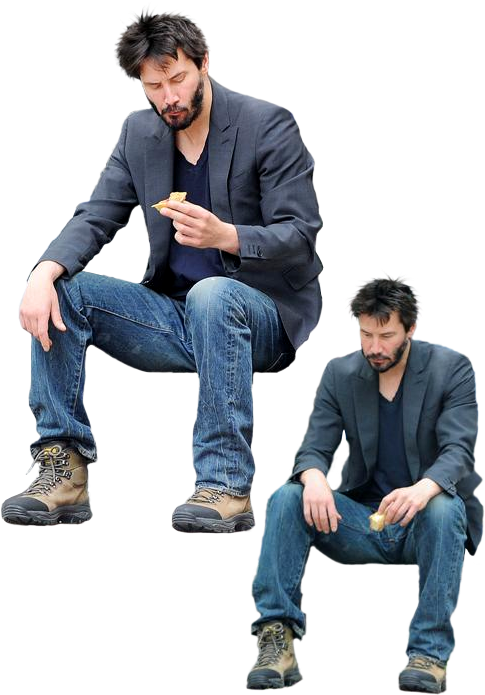 Photo Someone Requested The Transparent Pngs For Sad - Sad Keanu Png (500x700), Png Download