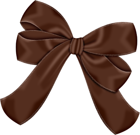 Bow Clipart, Ribbon Bows, Blue Ribbon, Ribbons, Psp, - Brown Ribbon Bow Png (464x447), Png Download