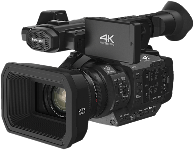 Camera Transparent Camcorder Viewfinder - Panasonic Hc-x1 4k Ultra Hd Professional Camcorder (640x495), Png Download