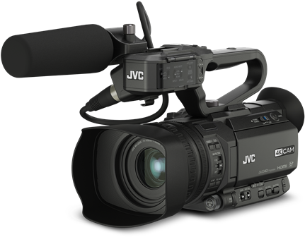 Camera Transparent Camcorder Viewfinder - Jvc Gy-hm200hw 4k House Of Worship Streaming Camcorder (451x350), Png Download