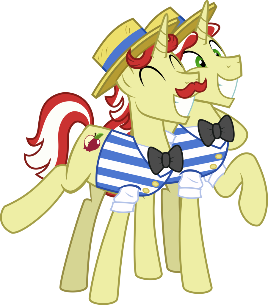 Sollace, Bow Ties, Clothes, Cute, Duo, Facial Hair, - Flim And Flam (901x1024), Png Download