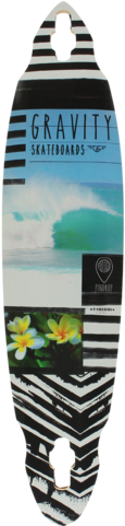 Gravity Pin Drop Lifes A Beach Longboard Deck - Longboard (480x480), Png Download