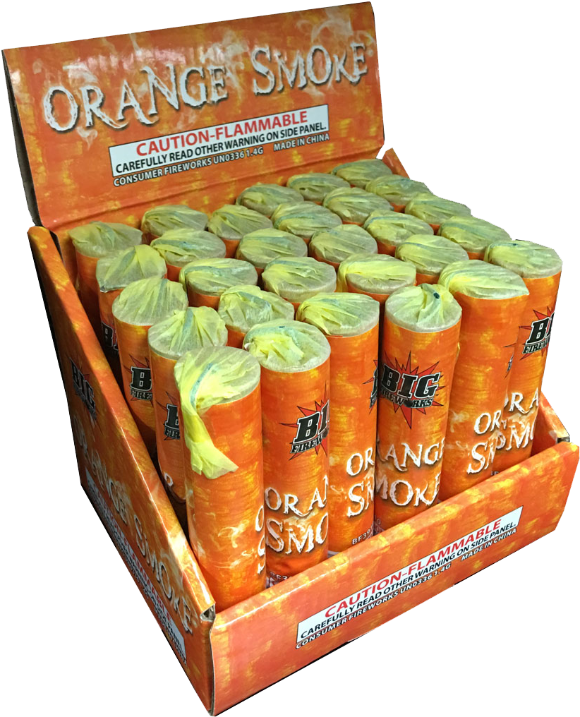 Orange Smoke Stick - Colored Smoke (800x800), Png Download