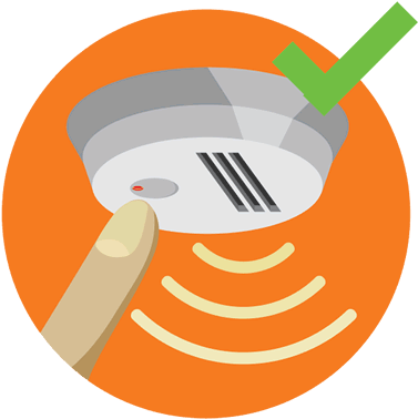 Orange Smoke Png Download - Clip Art Fire Safety Alarm (400x400), Png Download