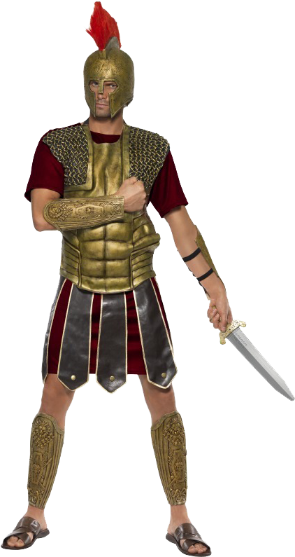Gladiator Png Pic - Disfraz De Gladiador Casero (600x800), Png Download