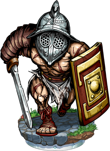 Gladiator Murmillo Figure - Murmillo Gladiator Png (358x491), Png Download